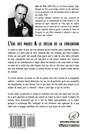 L'ère des masses & le déclin de la civilisation